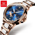 Women Watch Top Brand OLEVS Lovey Women Mechanical Watch Water Resistant Feature Fashion Diamond Valentine Automatic  Watches